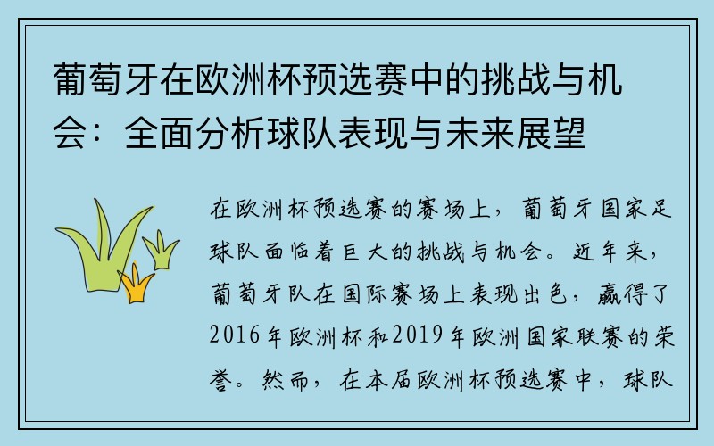 葡萄牙在欧洲杯预选赛中的挑战与机会：全面分析球队表现与未来展望